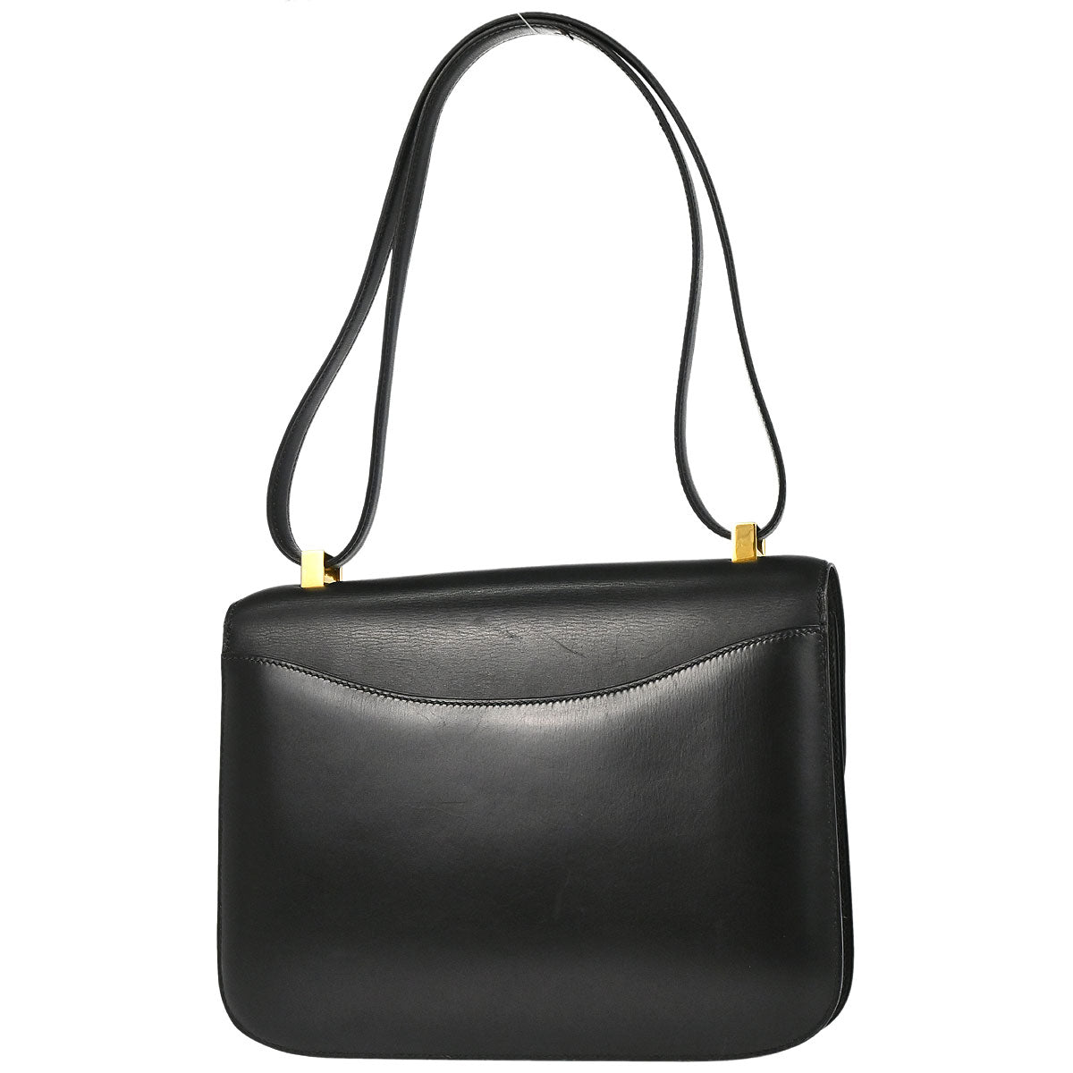 Hermes Black Box Calf Constance 23 Shoulder Bag