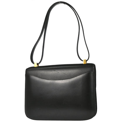 Hermes Black Box Calf Constance 23 Shoulder Bag