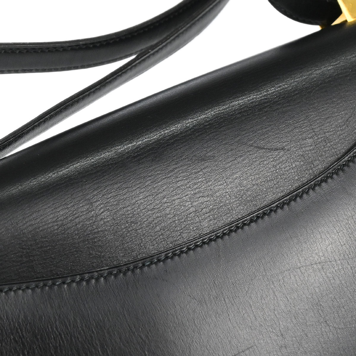 Hermes Black Box Calf Constance 23 Shoulder Bag