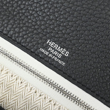 Hermes Plomb Taurillon Clemence Alfred 35 Messenger Shoulder Bag