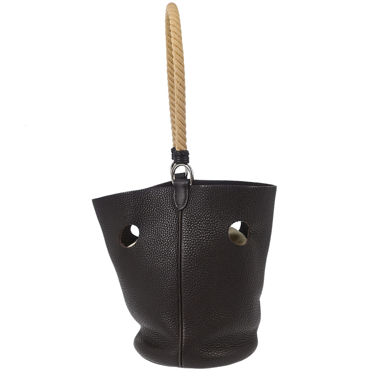 Hermes Ebene Taurillon Clemence Mangeoire PM Handbag