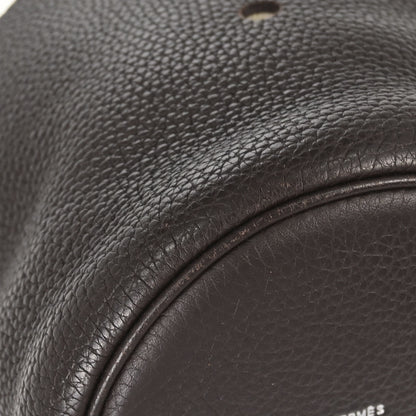 Hermes Ebene Taurillon Clemence Mangeoire PM Handbag