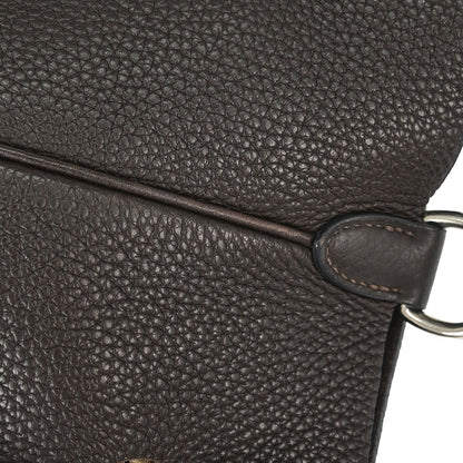 Hermes Ebene Taurillon Clemence Mangeoire PM Handbag