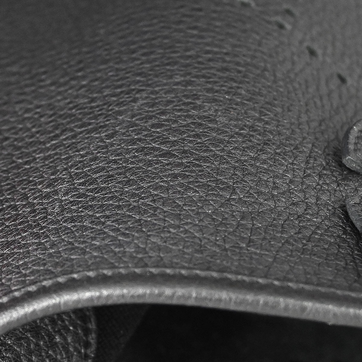 Hermes Black Taurillon Clemence Evelyne 3 29 PM Shoulder Bag