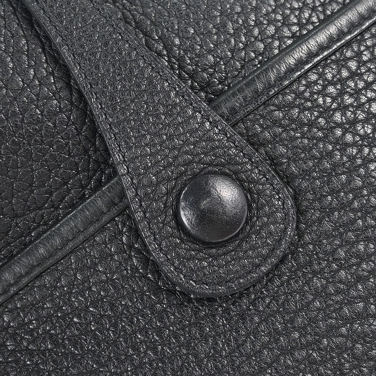 Hermes Black Taurillon Clemence Evelyne 3 29 PM Shoulder Bag