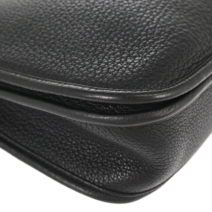Hermes Black Taurillon Clemence Evelyne 3 29 PM Shoulder Bag