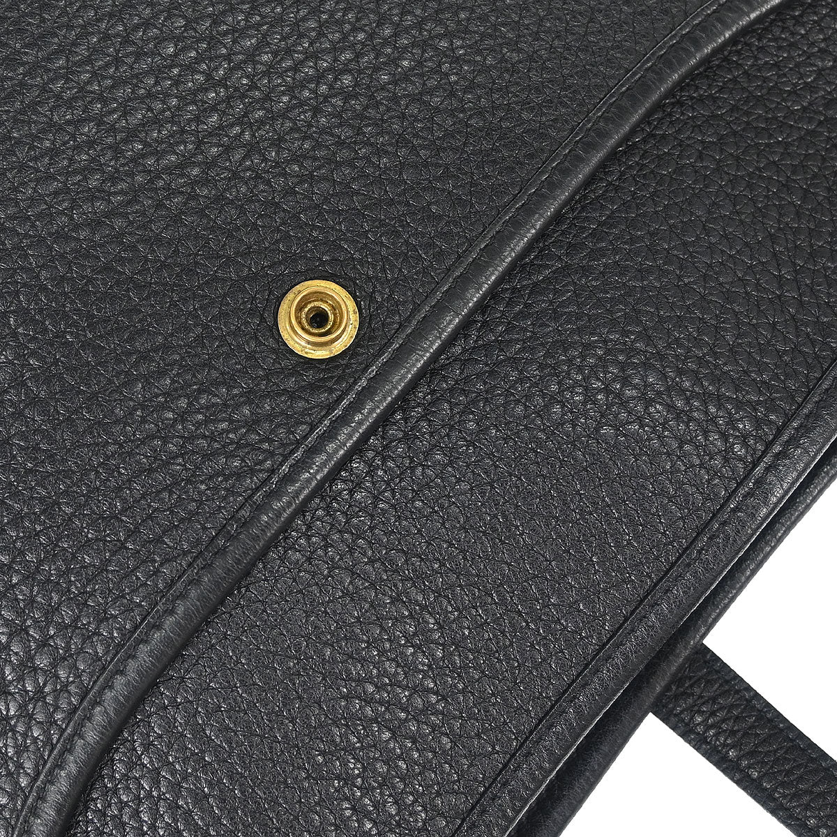 Hermes Black Taurillon Clemence Evelyne 3 29 PM Shoulder Bag