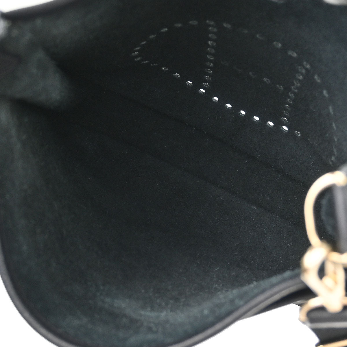 Hermes Black Taurillon Clemence Evelyne 3 29 PM Shoulder Bag