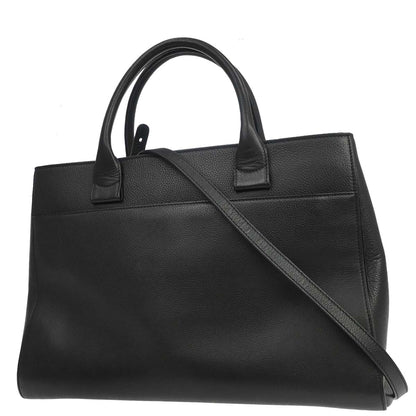 Chanel 2017 Black Calfskin Cerf Executive 2way Tote Bag