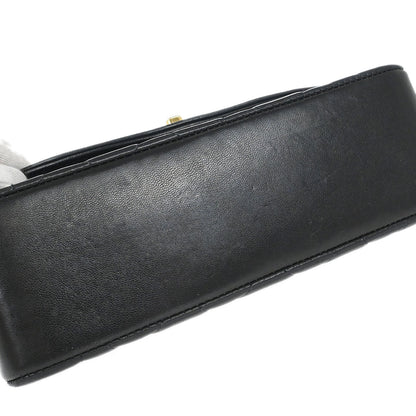 Chanel 1996-1997 Black Lambskin Small Diana Shoulder Bag