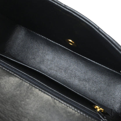 Chanel 1996-1997 Black Lambskin Small Diana Shoulder Bag