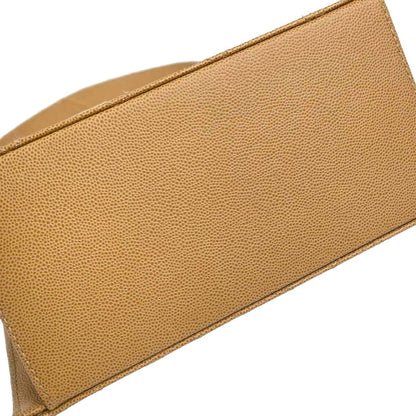 Chanel 1997-1999 Beige Caviar Skin Handbag