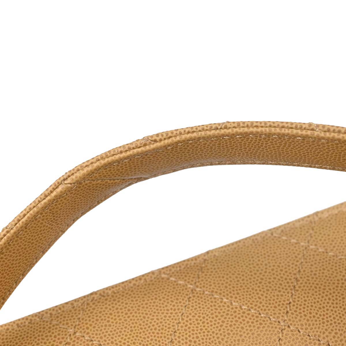 Chanel 1997-1999 Beige Caviar Skin Handbag