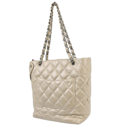Chanel 2006-2008 Ivory Calfskin Cambon Ligne Tote Handbag