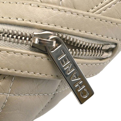 Chanel 2006-2008 Ivory Calfskin Cambon Ligne Tote Handbag