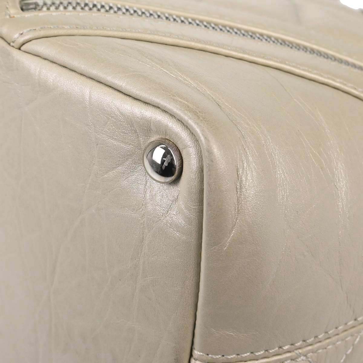 Chanel 2006-2008 Ivory Calfskin Cambon Ligne Tote Handbag