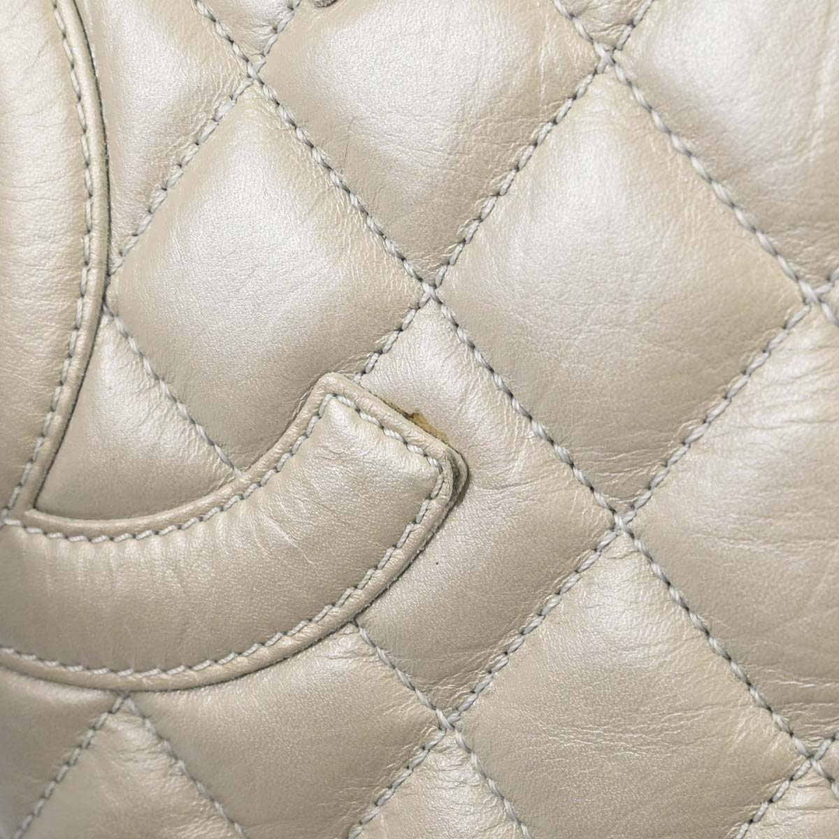 Chanel 2006-2008 Ivory Calfskin Cambon Ligne Tote Handbag