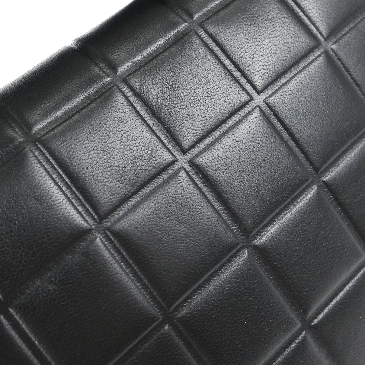 Chanel 2000-2002 Black Lambskin Choco Bar Shoulder Bag