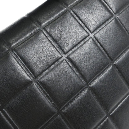Chanel 2000-2002 Black Lambskin Choco Bar Shoulder Bag