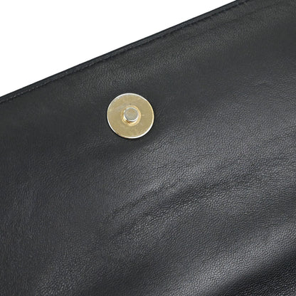 Chanel 2000-2002 Black Lambskin Choco Bar Shoulder Bag