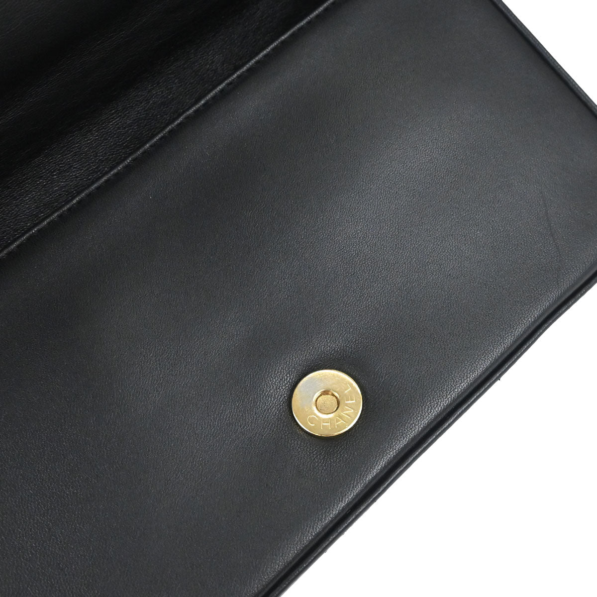 Chanel 2000-2002 Black Lambskin Choco Bar Shoulder Bag