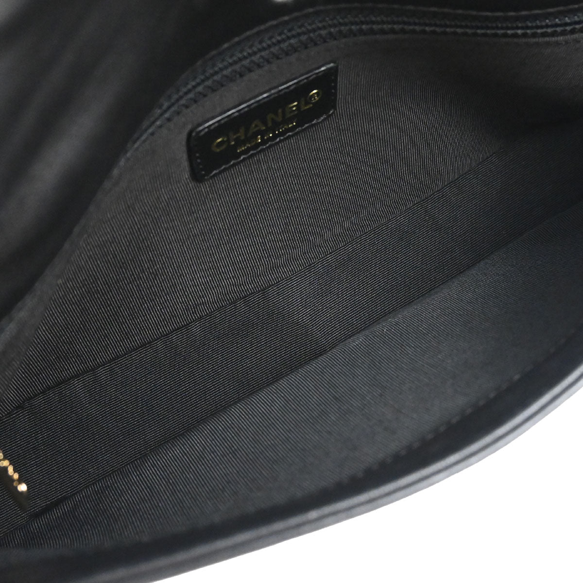 Chanel 2000-2002 Black Lambskin Choco Bar Shoulder Bag