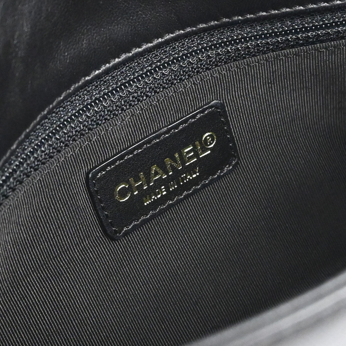 Chanel 2000-2002 Black Lambskin Choco Bar Shoulder Bag