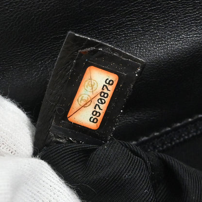 Chanel 2000-2002 Black Lambskin Choco Bar Shoulder Bag