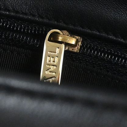 Chanel 2000-2002 Black Lambskin Choco Bar Shoulder Bag