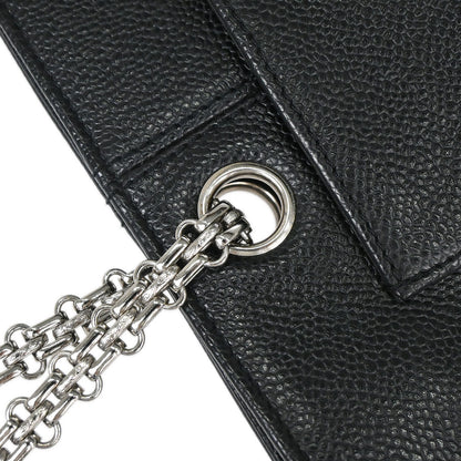 Chanel 2000-2002 Black Caviar Skin Shoulder Tote Bag