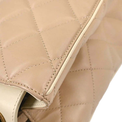 Chanel Beige Lambskin Portobello 2way Shoulder Handbag