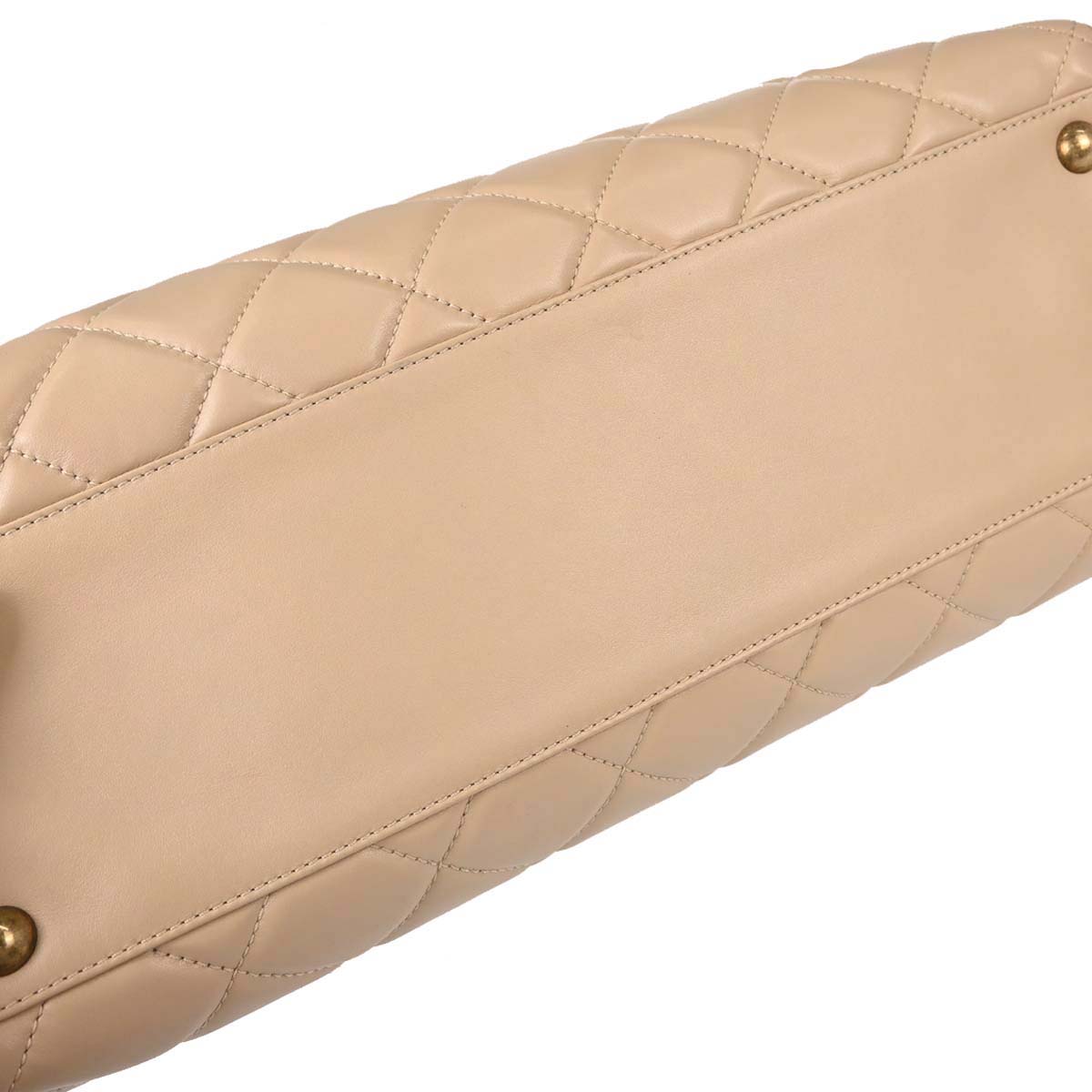 Chanel Beige Lambskin Portobello 2way Shoulder Handbag