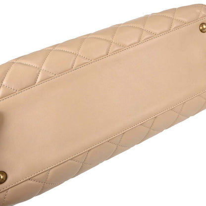 Chanel Beige Lambskin Portobello 2way Shoulder Handbag