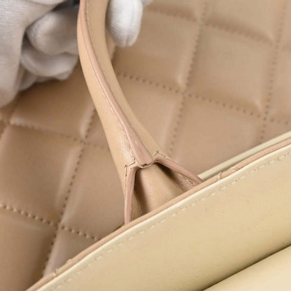 Chanel Beige Lambskin Portobello 2way Shoulder Handbag