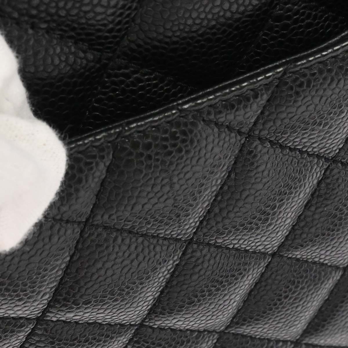 Chanel Black Caviar Skin Grand Shopping Tote GST Chain Handbag