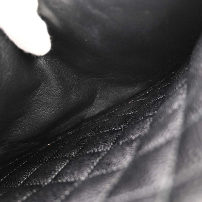 Chanel Black Caviar Skin Grand Shopping Tote GST Chain Handbag