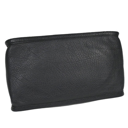 Chanel 2003-2004 Black Deerskin Mademoiselle Lock Shoulder Bag