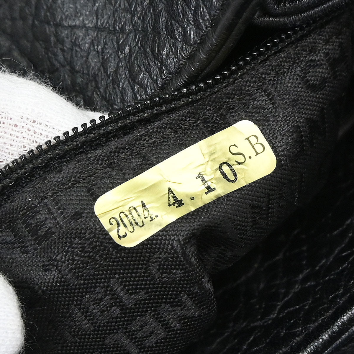 Chanel 2003-2004 Black Deerskin Mademoiselle Lock Shoulder Bag