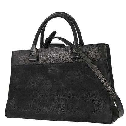 Chanel Black Suede Neo Executive Cerf Tote 2way Shoulder Handbag
