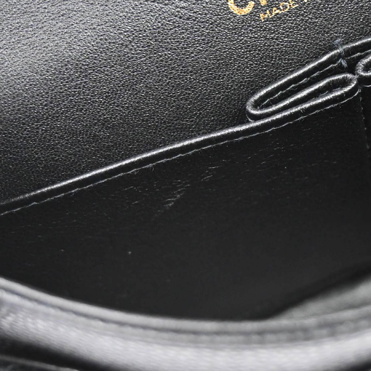 Chanel 2002-2003 Black Caviar Skin Small Classic Double Flap Shoulder Bag