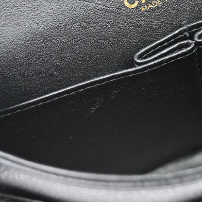 Chanel 2002-2003 Black Caviar Skin Small Classic Double Flap Shoulder Bag