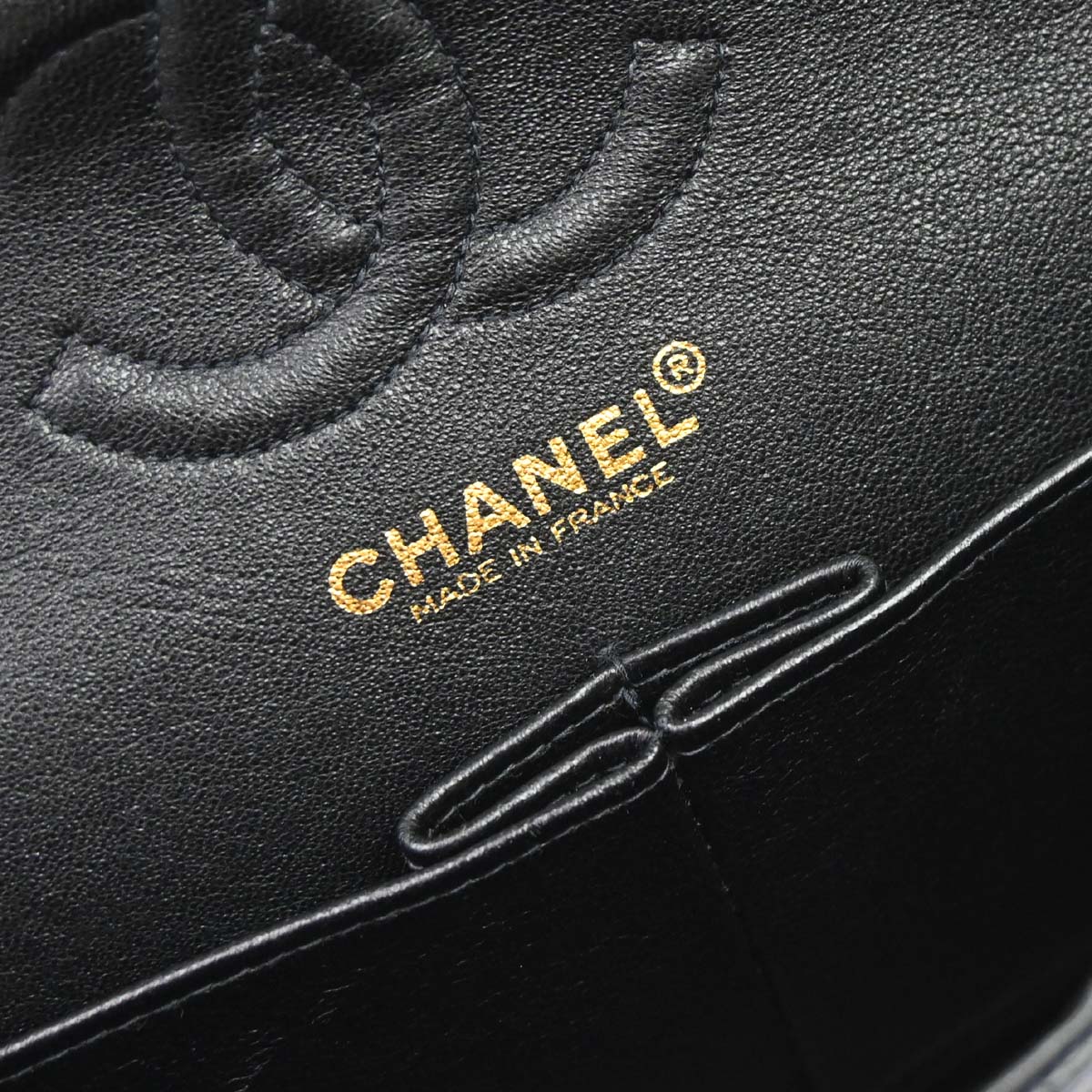 Chanel 2002-2003 Black Caviar Skin Small Classic Double Flap Shoulder Bag