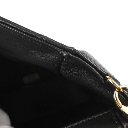 Chanel 2002-2003 Black Lambskin Choco Bar East West Shoulder Bag