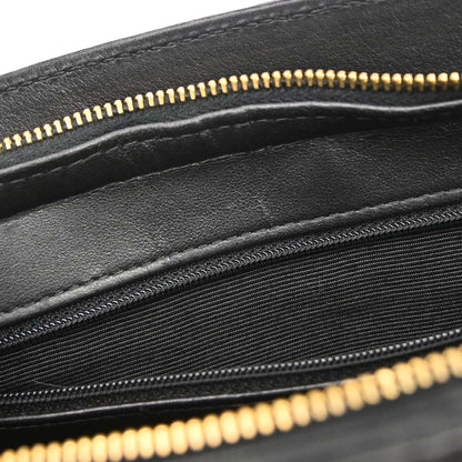 Chanel 1997-1999 Black Lambskin Tote Handbag