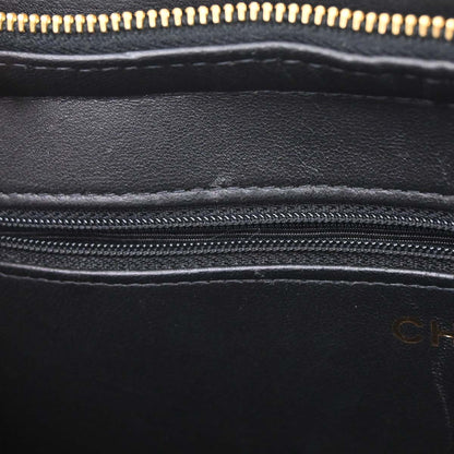 Chanel 1997-1999 Black Lambskin Tote Handbag