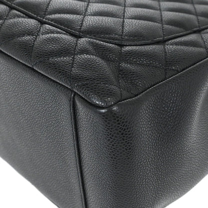 Chanel Black Caviar Skin Grand Shopping Tote GST Chain Handbag