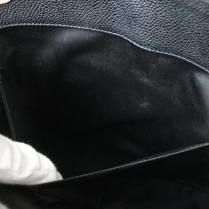Chanel Black Caviar Skin Grand Shopping Tote GST Chain Handbag