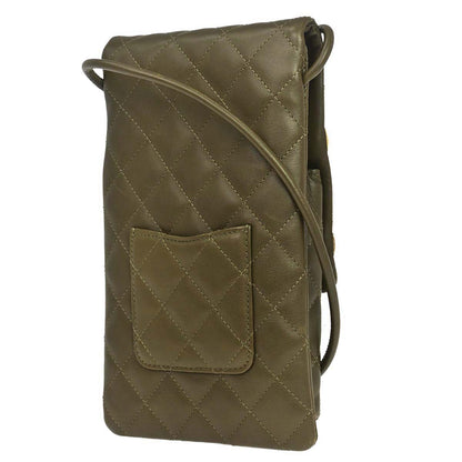 Chanel 2005-2006 * Khaki Calfskin Cambon Ligne Shoulder Bag