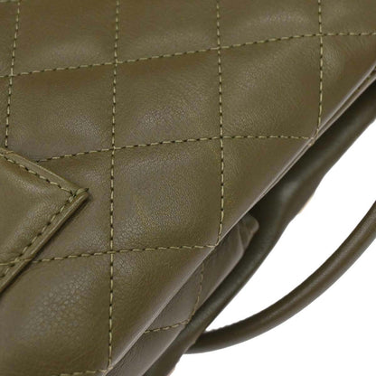 Chanel 2005-2006 * Khaki Calfskin Cambon Ligne Shoulder Bag