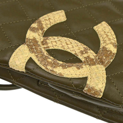 Chanel 2005-2006 * Khaki Calfskin Cambon Ligne Shoulder Bag